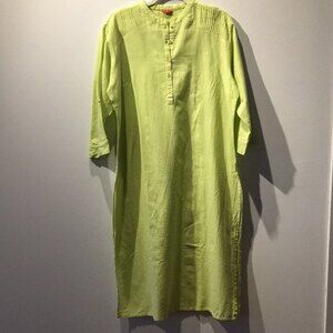 W 18 Kurta Light Green Buttons Indian Attire